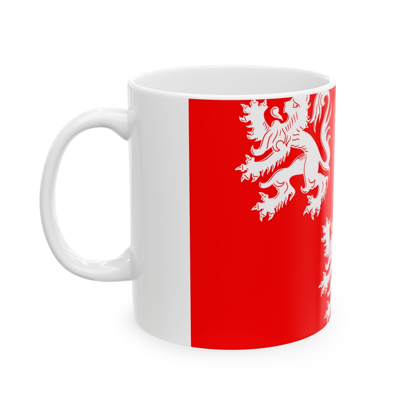 Flag of Gavere (Belgium) White Coffee Mug-Go Mug Yourself