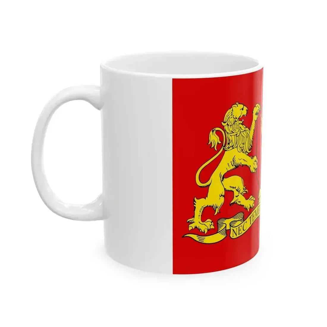 Flag of Gdansk variant 2 (Poland) White Coffee Mug - Go Mug Yourself