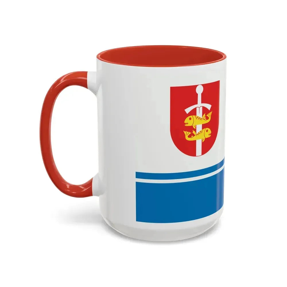 Flag of Gdynia Poland - Accent Coffee Mug - Go Mug Yourself