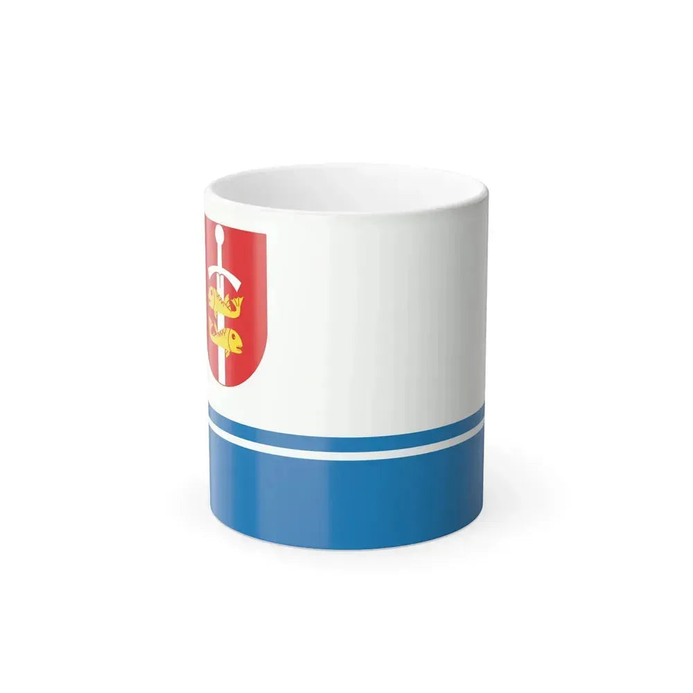 Flag of Gdynia Poland - Color Changing Coffee Mug 11oz - Go Mug Yourself