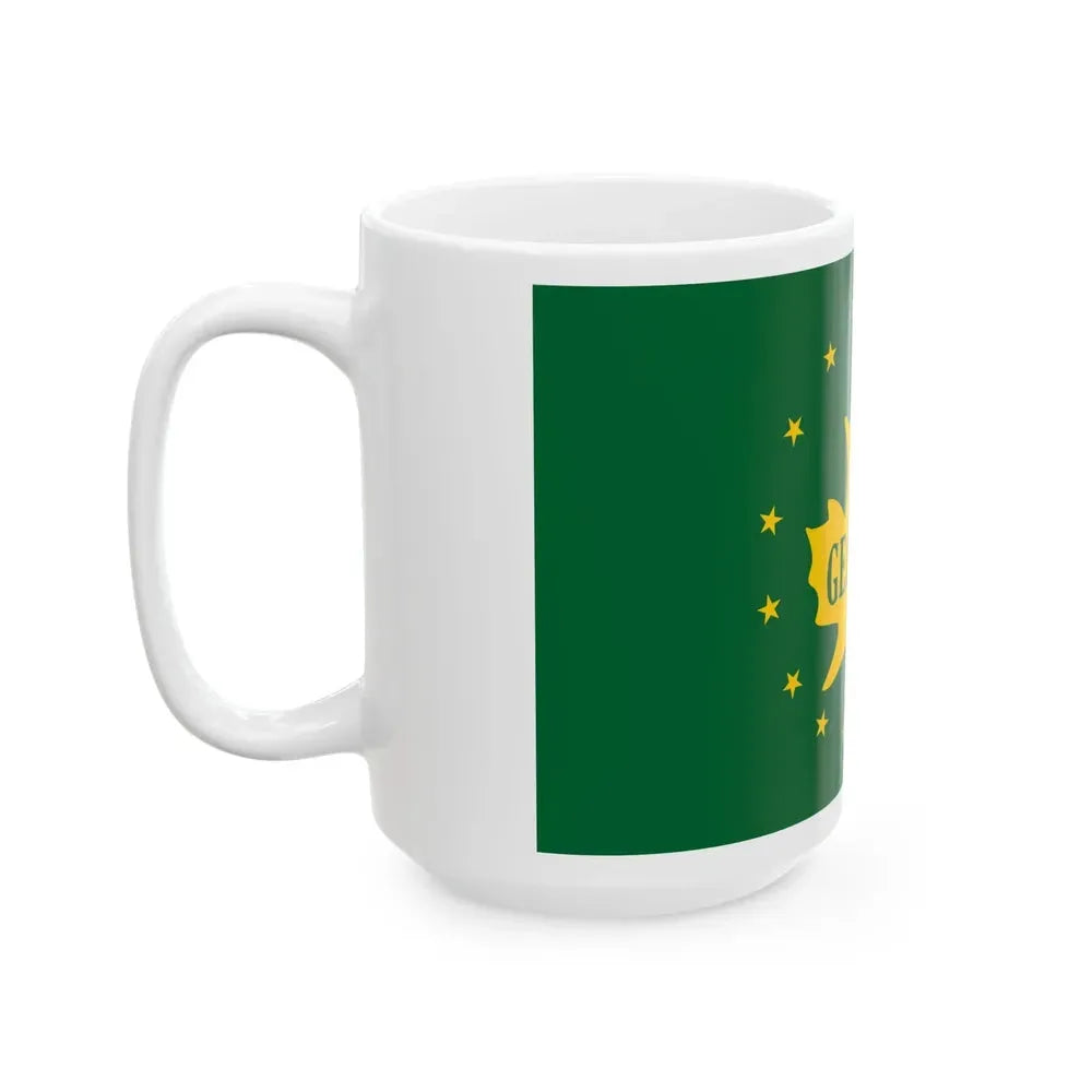 Flag of Geauga County Ohio (United States) White Coffee Mug - Go Mug Yourself