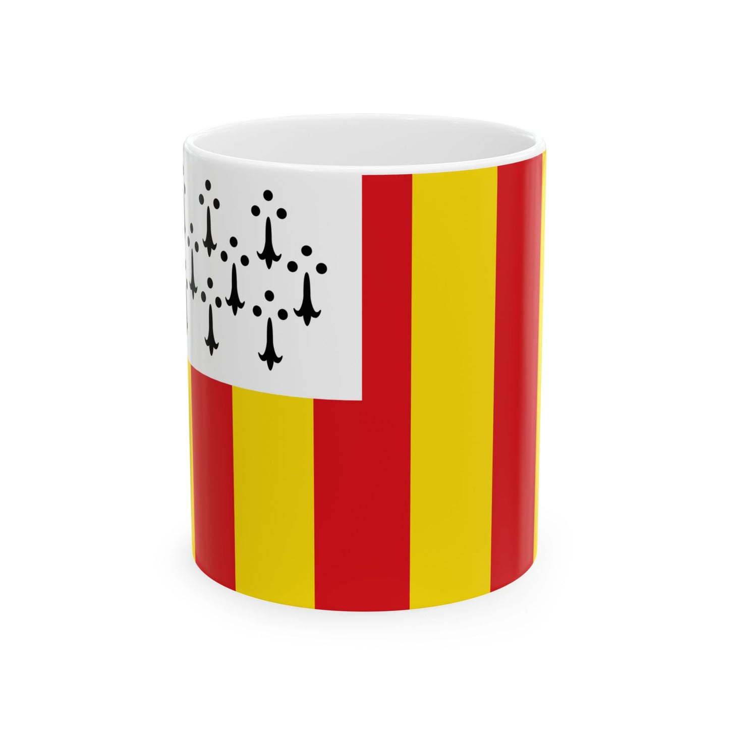 Flag of Geel (Belgium) White Coffee Mug-11oz-Go Mug Yourself