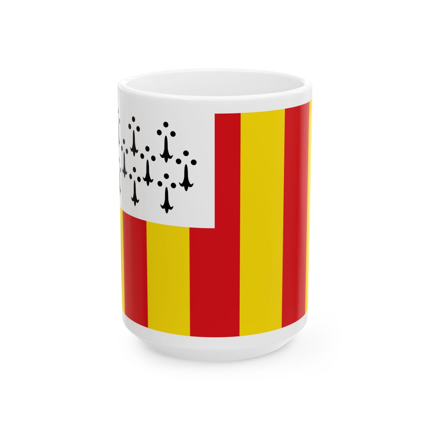 Flag of Geel (Belgium) White Coffee Mug-15oz-Go Mug Yourself