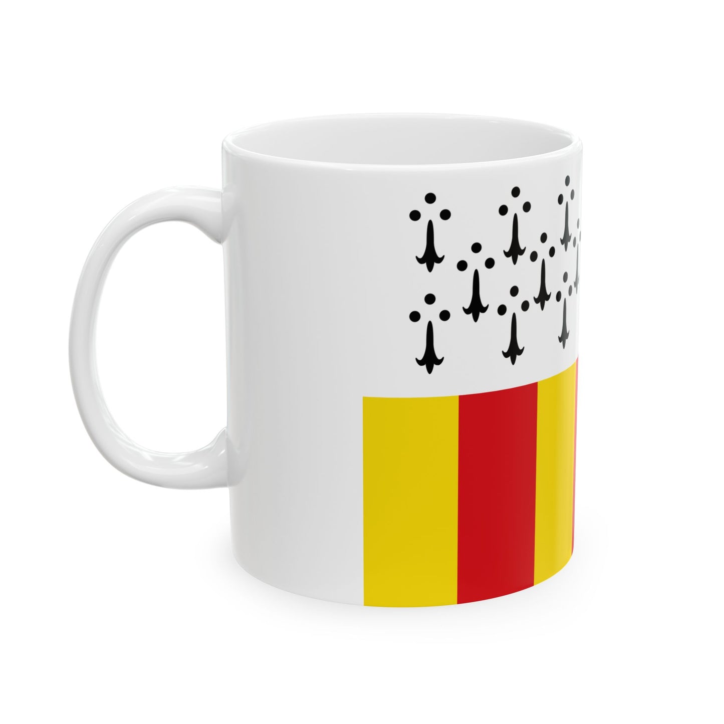 Flag of Geel (Belgium) White Coffee Mug-Go Mug Yourself