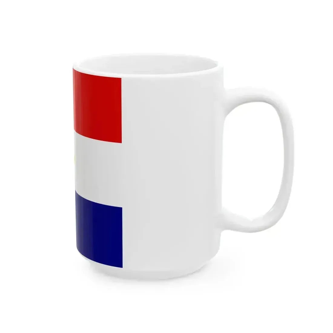 Flag of General in Independent State of Croatia (Croatia) White Coffee Mug - Go Mug Yourself