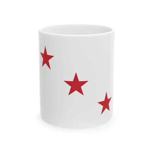 Flag of general of army corps of Italy (Italy) White Coffee Mug 11oz - Go Mug Yourself