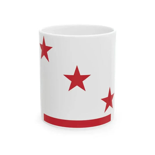 Flag of general of army corps of Italy underlined (Italy) White Coffee Mug 11oz - Go Mug Yourself