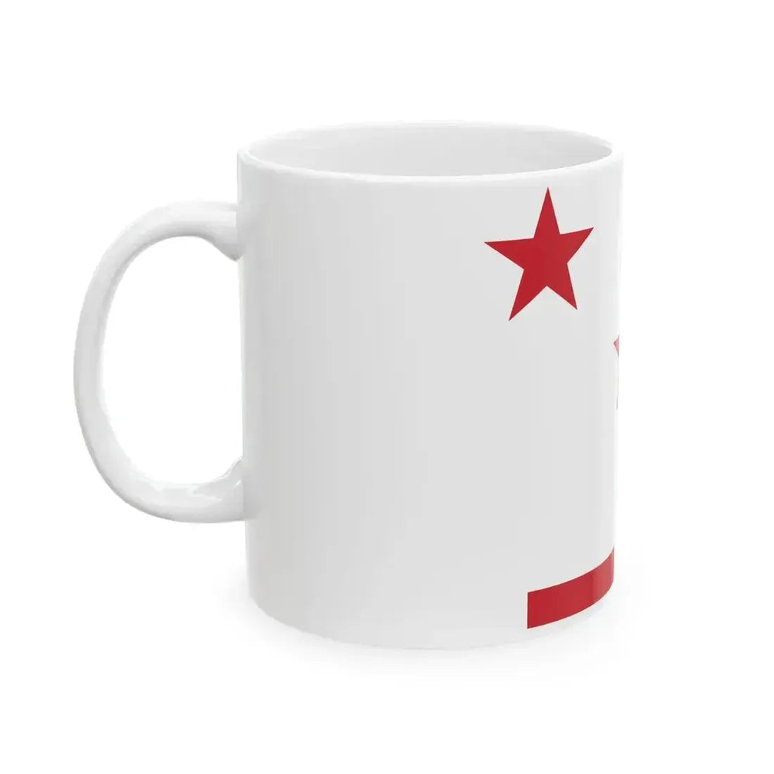Flag of general of army corps of Italy underlined (Italy) White Coffee Mug - Go Mug Yourself