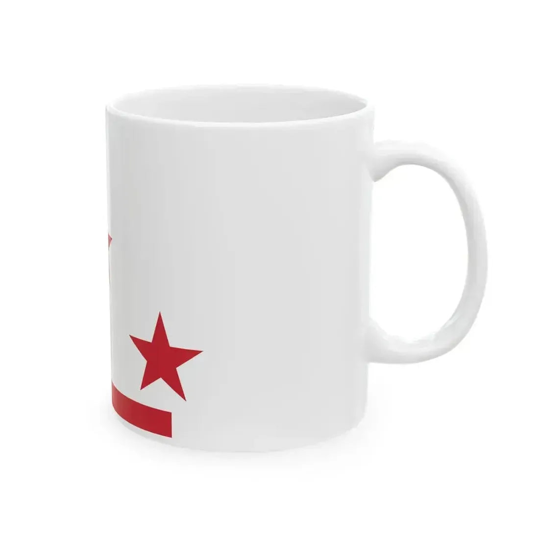 Flag of general of army corps of Italy underlined (Italy) White Coffee Mug - Go Mug Yourself