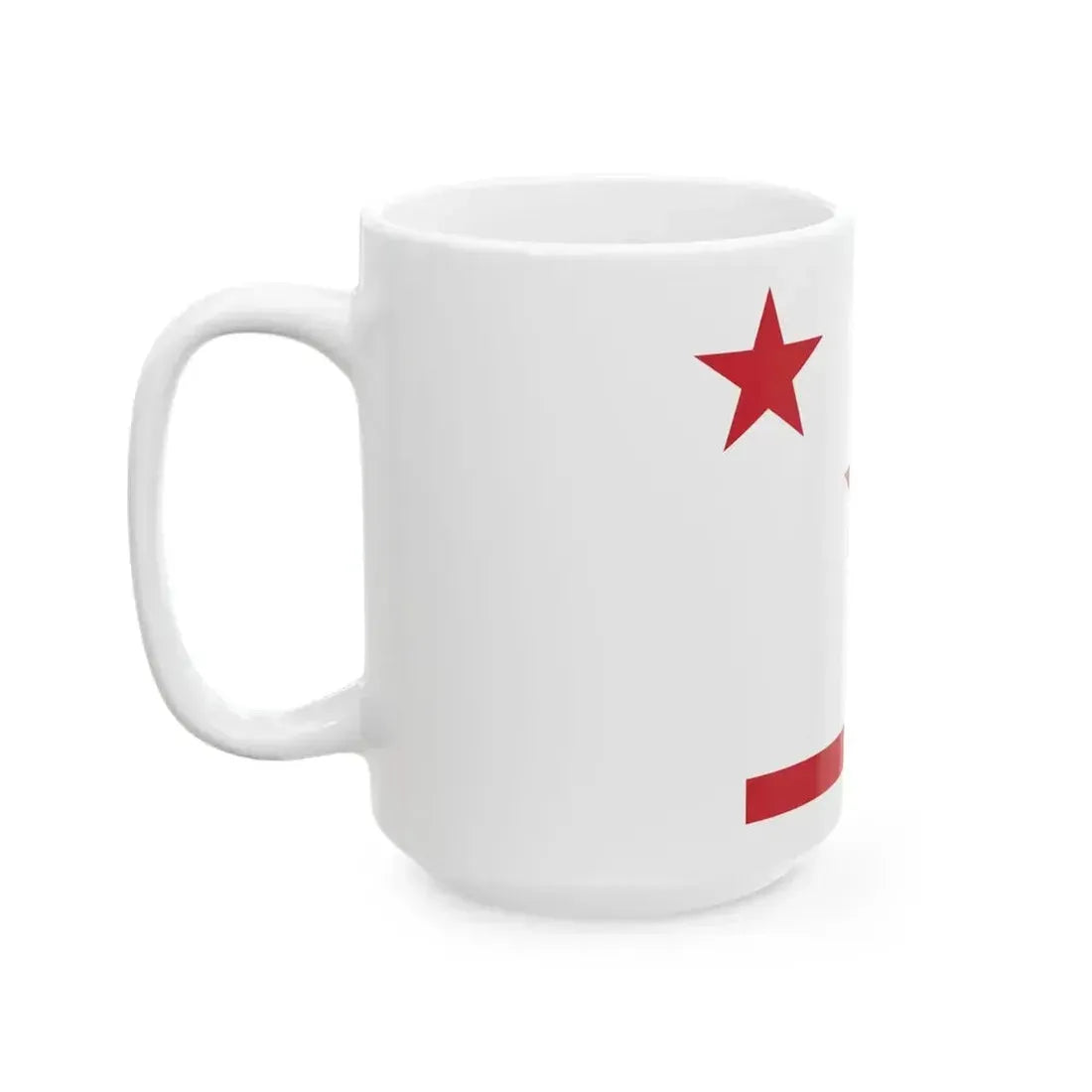 Flag of general of army corps of Italy underlined (Italy) White Coffee Mug - Go Mug Yourself