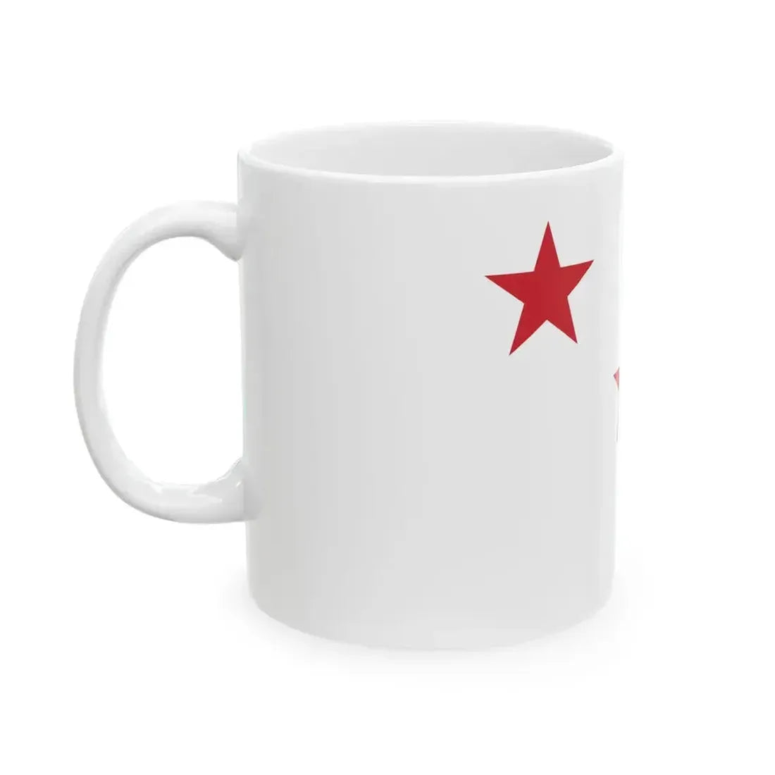 Flag of general of army of the Regia Marina (Italy) White Coffee Mug - Go Mug Yourself