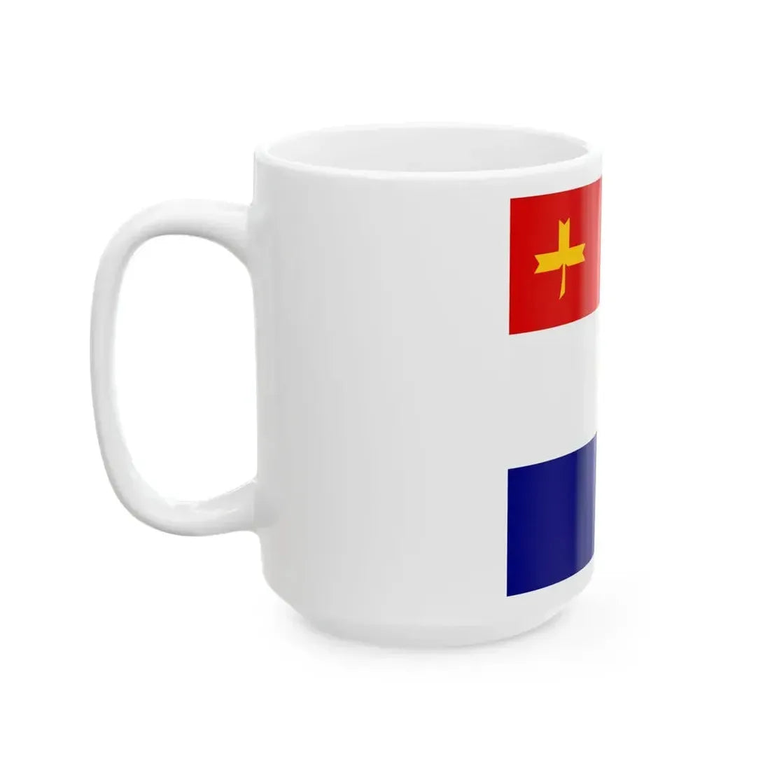 Flag of General of the infantry artillery etc in Independent State of Croatia (Croatia) White Coffee Mug - Go Mug Yourself