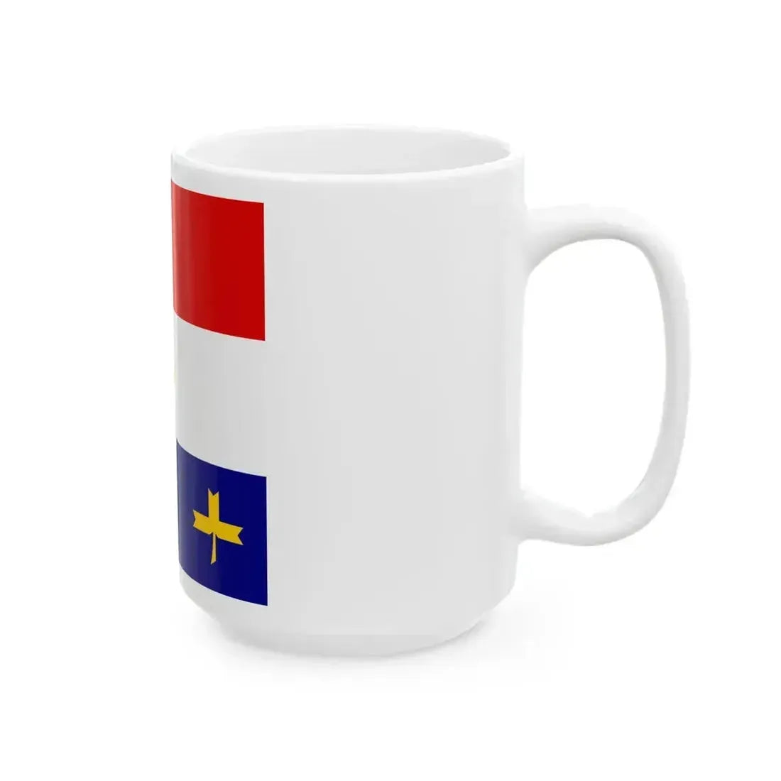 Flag of General of the infantry artillery etc in Independent State of Croatia (Croatia) White Coffee Mug - Go Mug Yourself