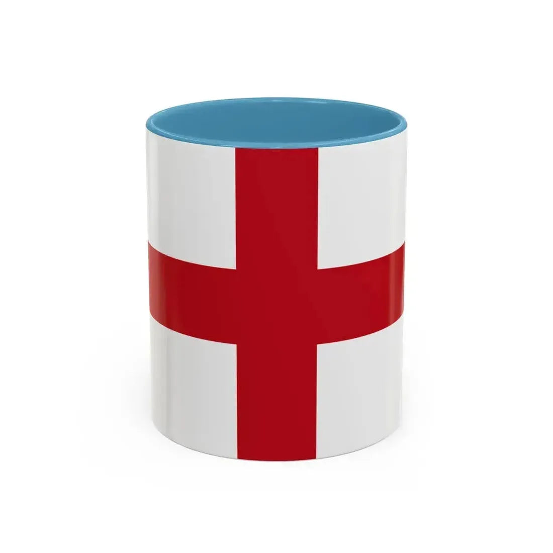Flag of Genoa Italy - Accent Coffee Mug 11oz Light Blue - Go Mug Yourself