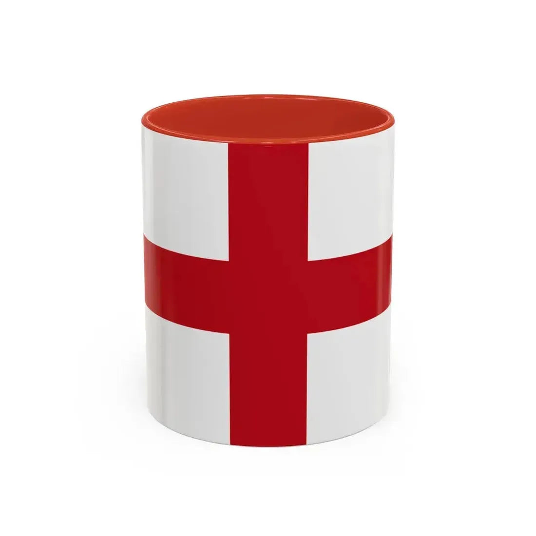 Flag of Genoa Italy - Accent Coffee Mug 11oz Red - Go Mug Yourself