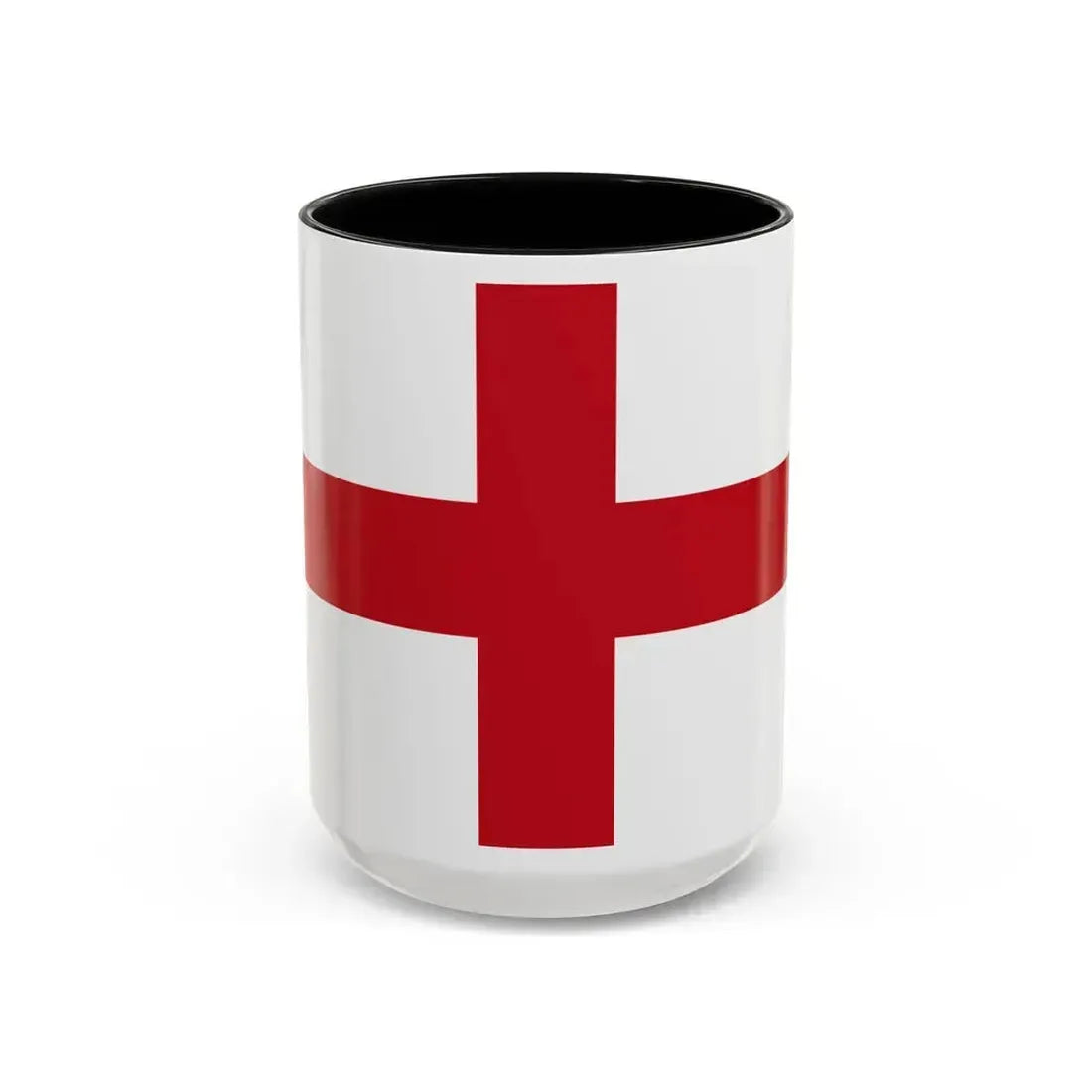 Flag of Genoa Italy - Accent Coffee Mug 15oz Black - Go Mug Yourself