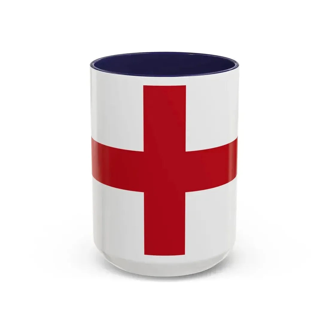 Flag of Genoa Italy - Accent Coffee Mug 15oz Navy - Go Mug Yourself