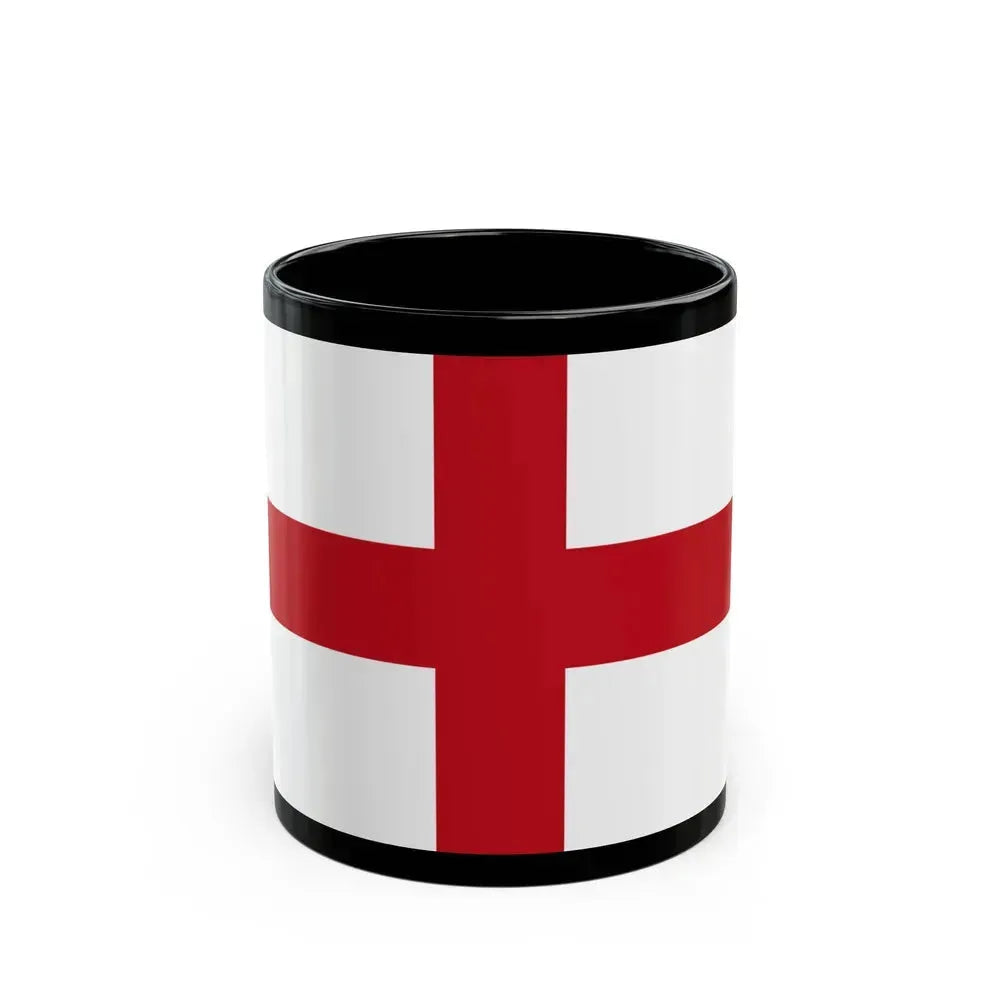 Flag of Genoa Italy - Black Coffee Mug 11oz - Go Mug Yourself