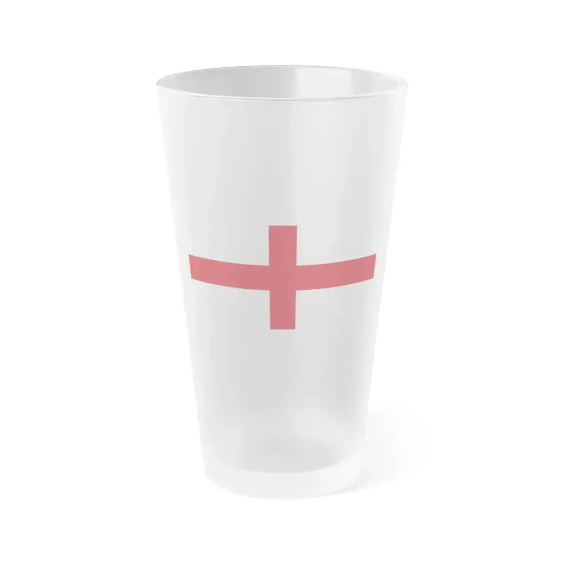 Flag of Genoa Italy - Frosted Pint Glass 16oz 16oz Frosted - Go Mug Yourself