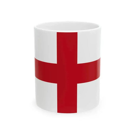 Flag of Genoa Italy - White Coffee Mug 11oz - Go Mug Yourself