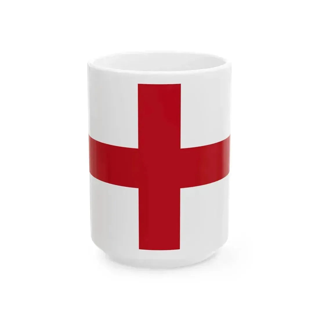 Flag of Genoa Italy - White Coffee Mug 15oz - Go Mug Yourself