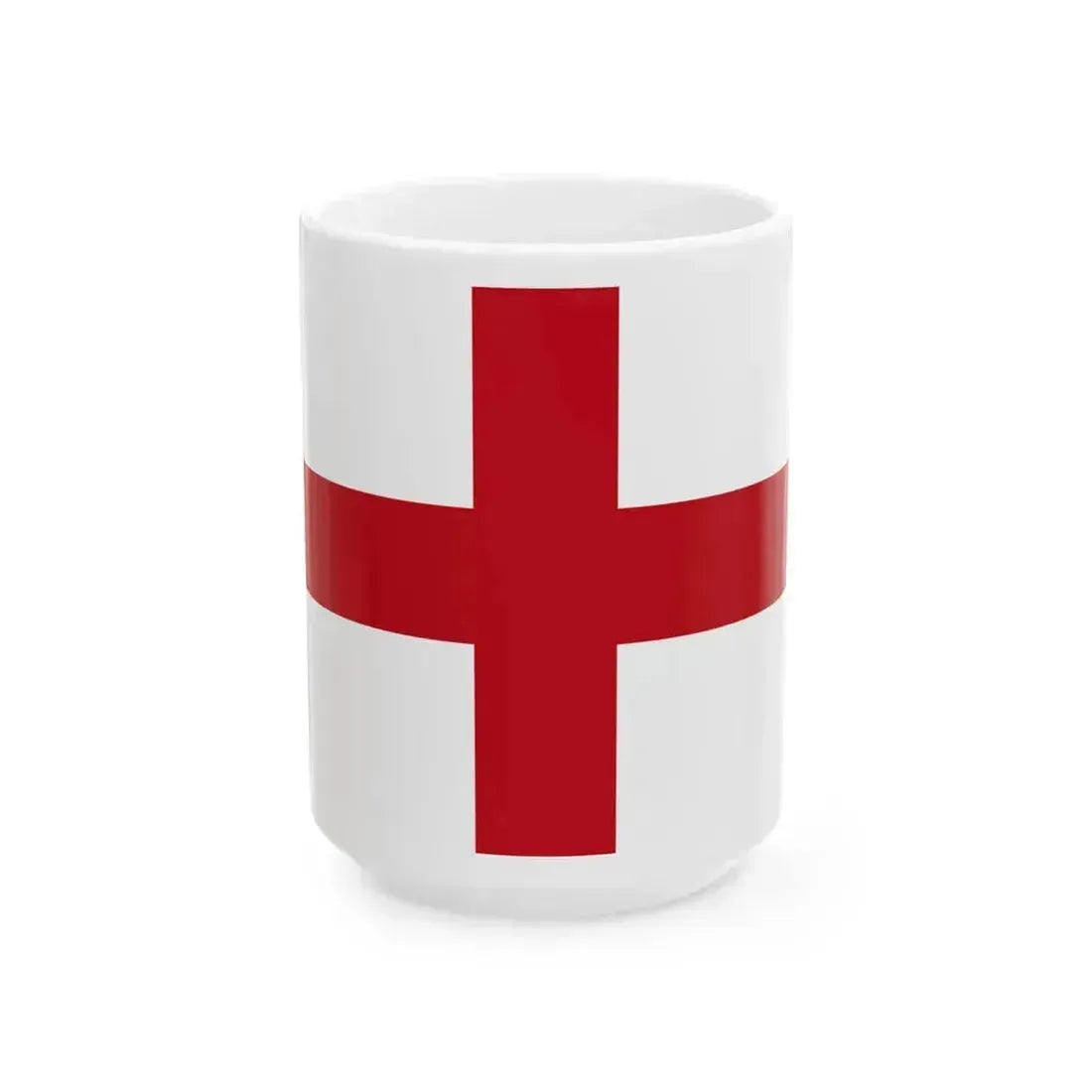 Flag of Genoa Italy - White Coffee Mug 15oz - Go Mug Yourself