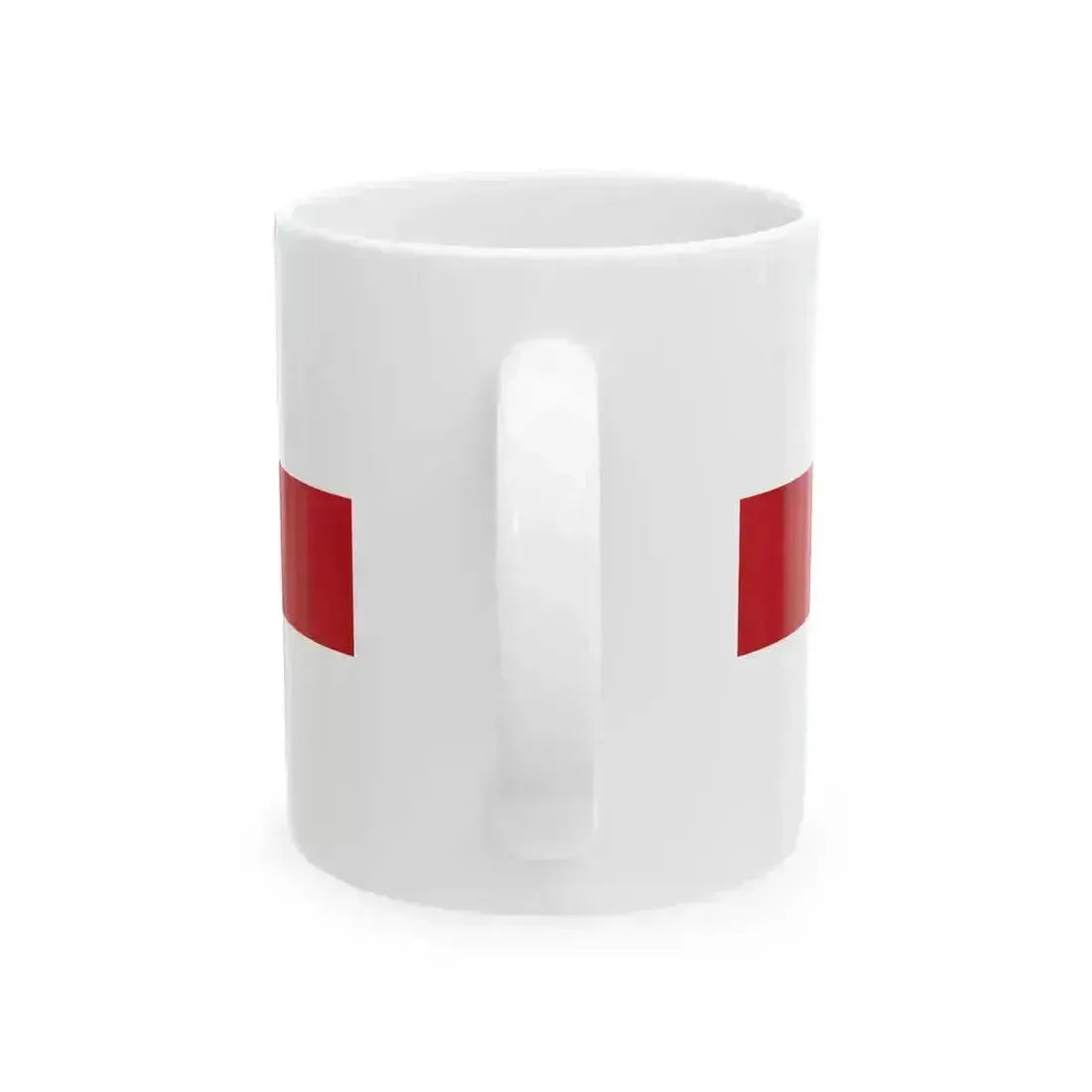 Flag of Genoa (Italy) White Coffee Mug - Go Mug Yourself