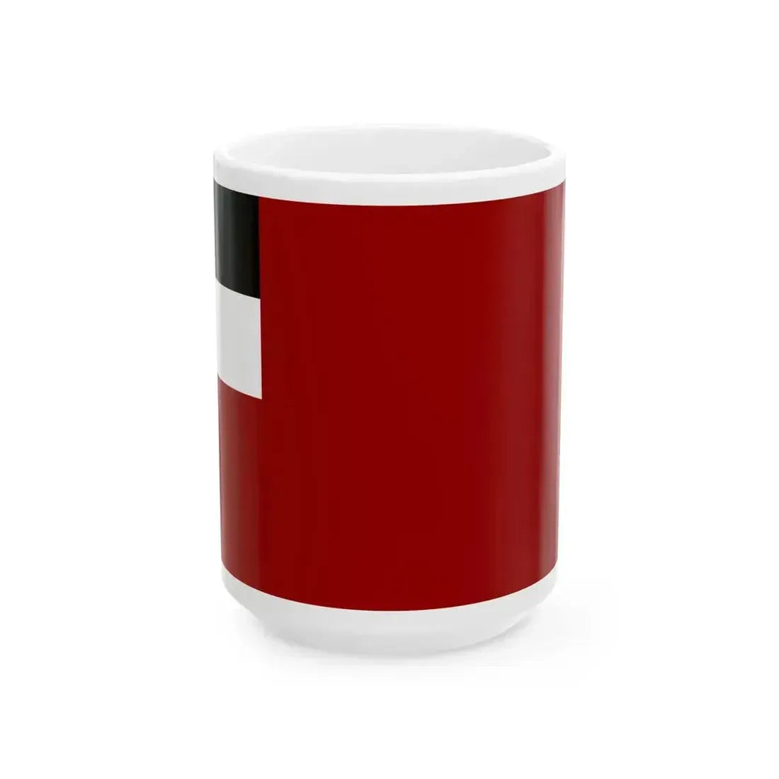 Flag of Georgia 1918-1921 1-2 (Georgia) White Coffee Mug 15oz - Go Mug Yourself