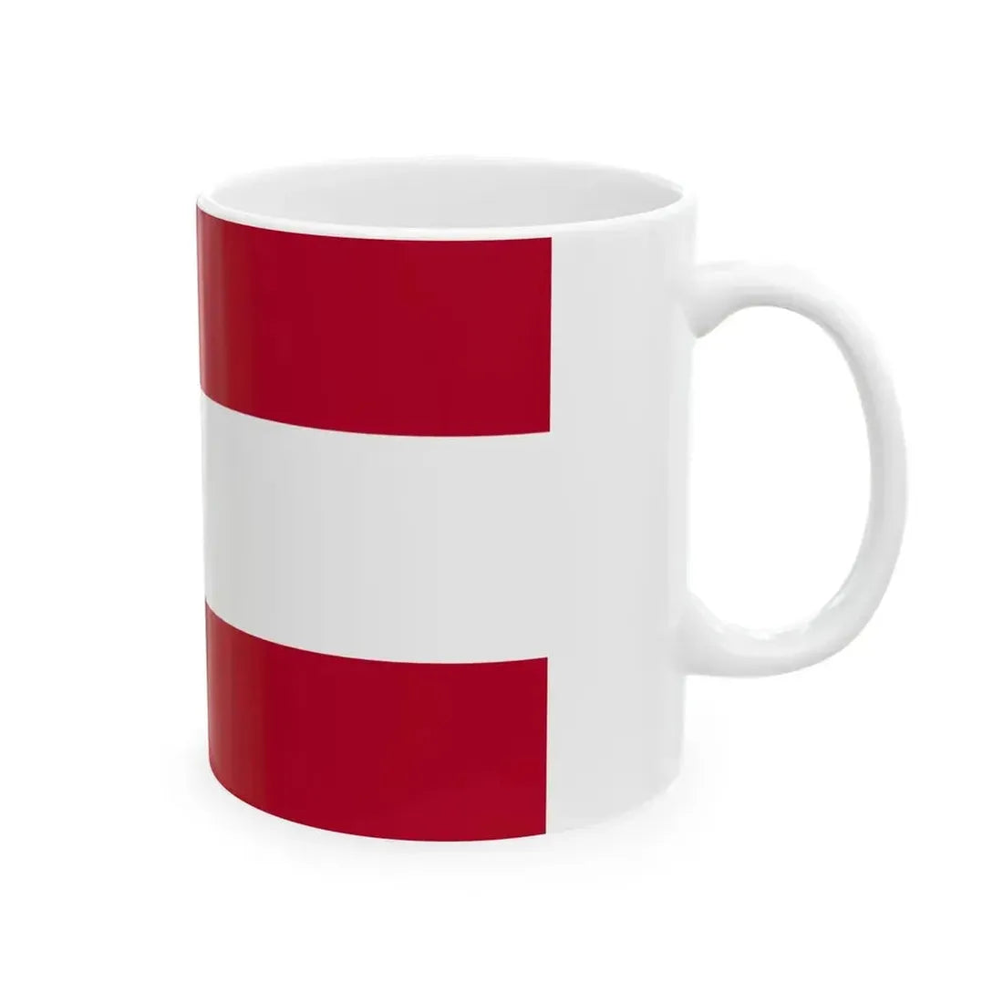 Flag of Georgia U.S. state 3-2 (United States) White Coffee Mug - Go Mug Yourself