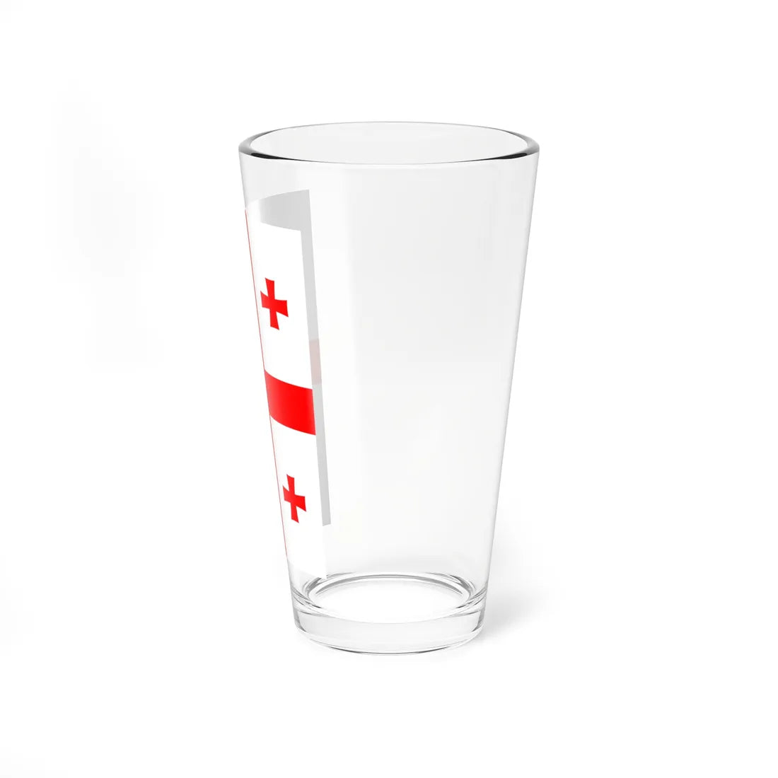 Flag of Georgia vertical (Georgia) Pint Glass 16oz - Go Mug Yourself
