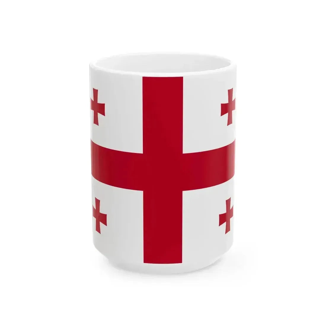 Flag of Georgia WFB 2004 (Georgia) White Coffee Mug 15oz - Go Mug Yourself