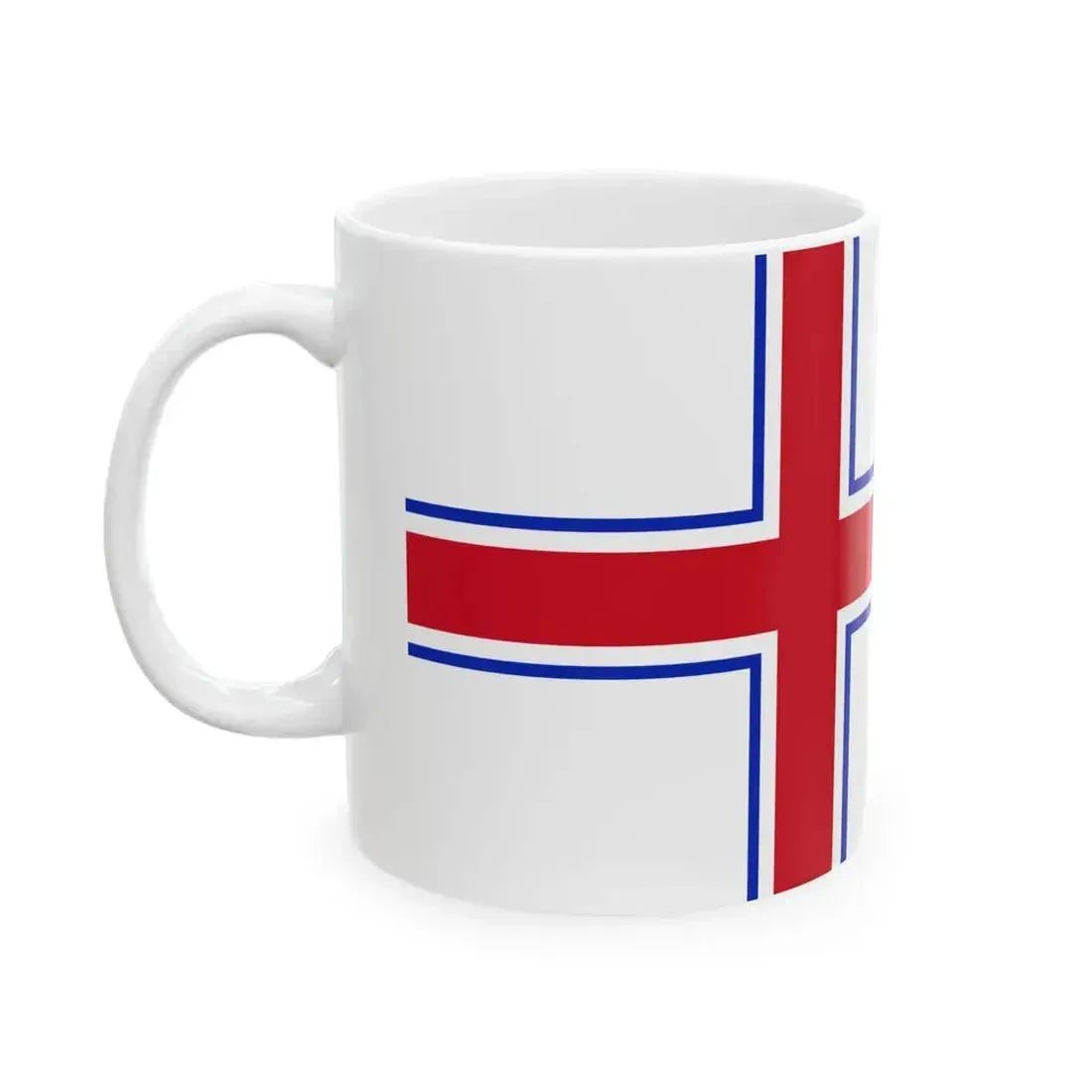 Flag of Georgian Orthodox Church (Georgia) White Coffee Mug - Go Mug Yourself
