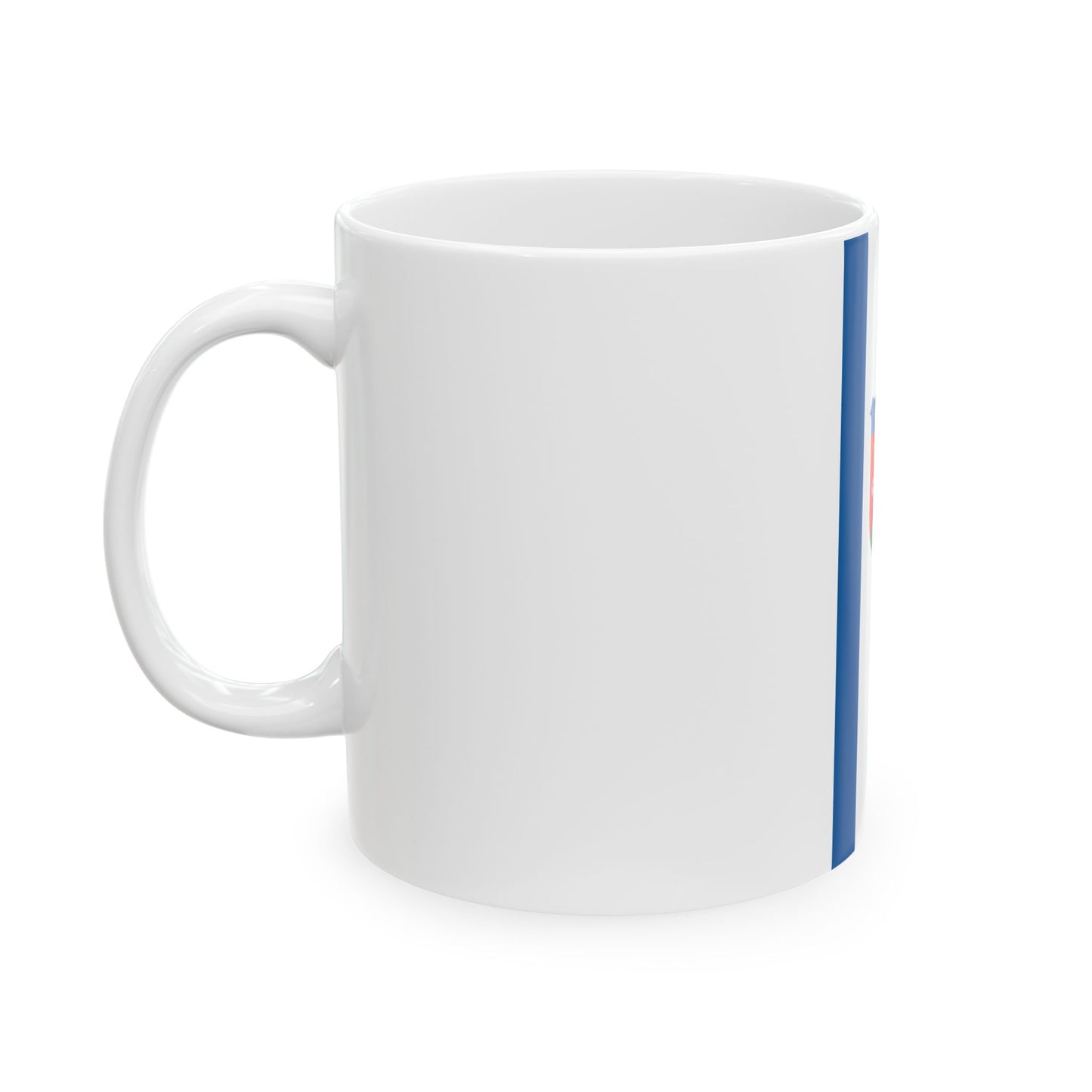 Flag of Geresdlak vertical (Hungary) White Coffee Mug-Go Mug Yourself