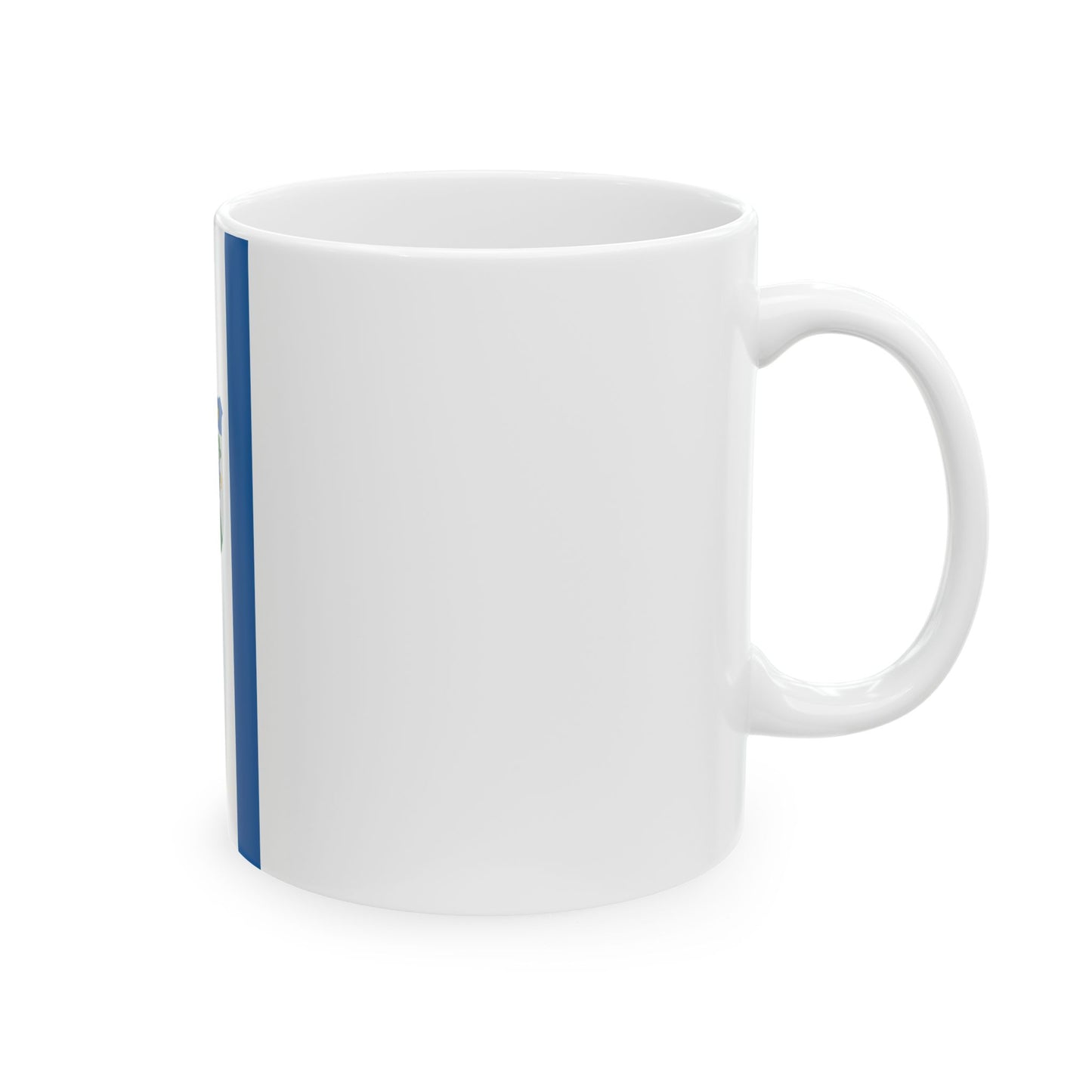 Flag of Geresdlak vertical (Hungary) White Coffee Mug-Go Mug Yourself