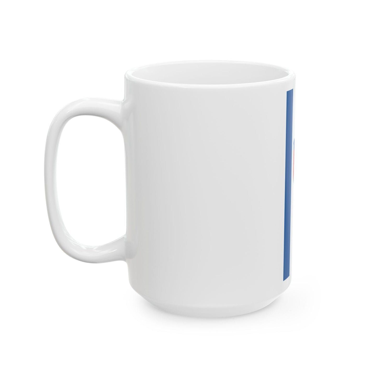 Flag of Geresdlak vertical (Hungary) White Coffee Mug-Go Mug Yourself