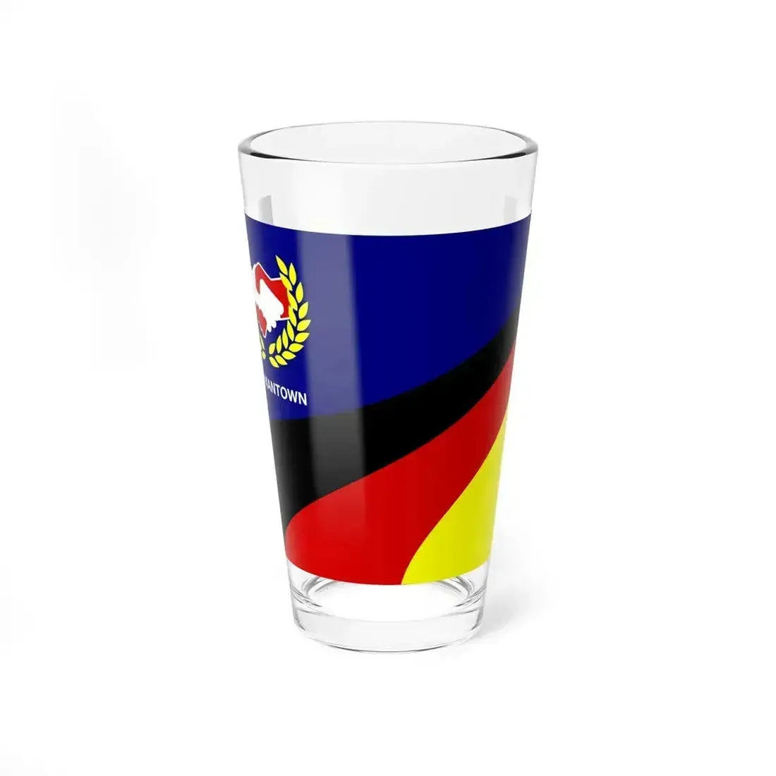 Flag of Germantown, Ohio - Pint Glass 16oz 16oz - Go Mug Yourself