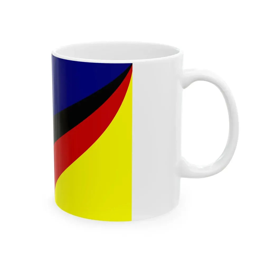 Flag of Germantown Ohio (United States) White Coffee Mug - Go Mug Yourself