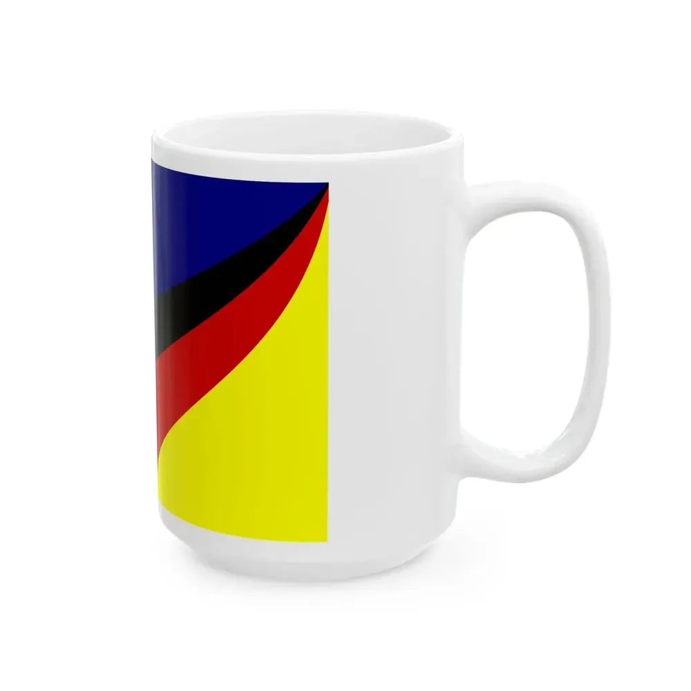Flag of Germantown Ohio (United States) White Coffee Mug - Go Mug Yourself