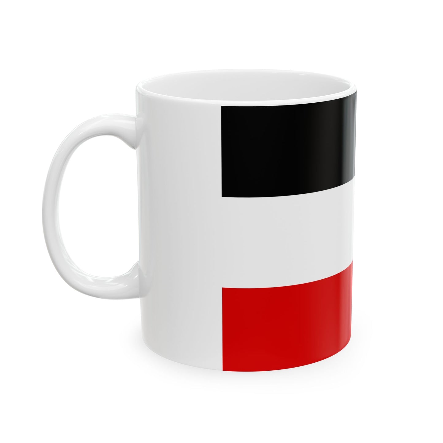 Flag of Germany 1867-1918 (Germany) White Coffee Mug-Go Mug Yourself