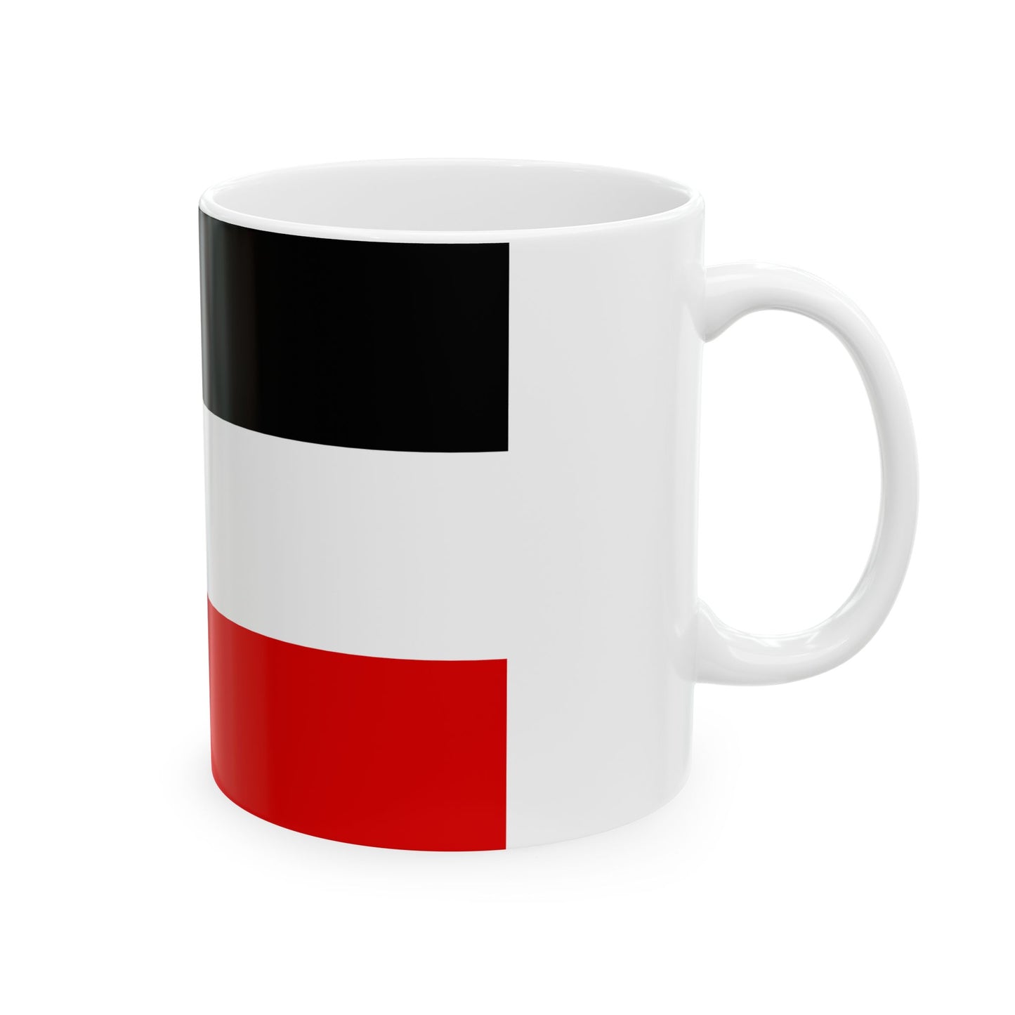 Flag of Germany 1867-1918 (Germany) White Coffee Mug-Go Mug Yourself