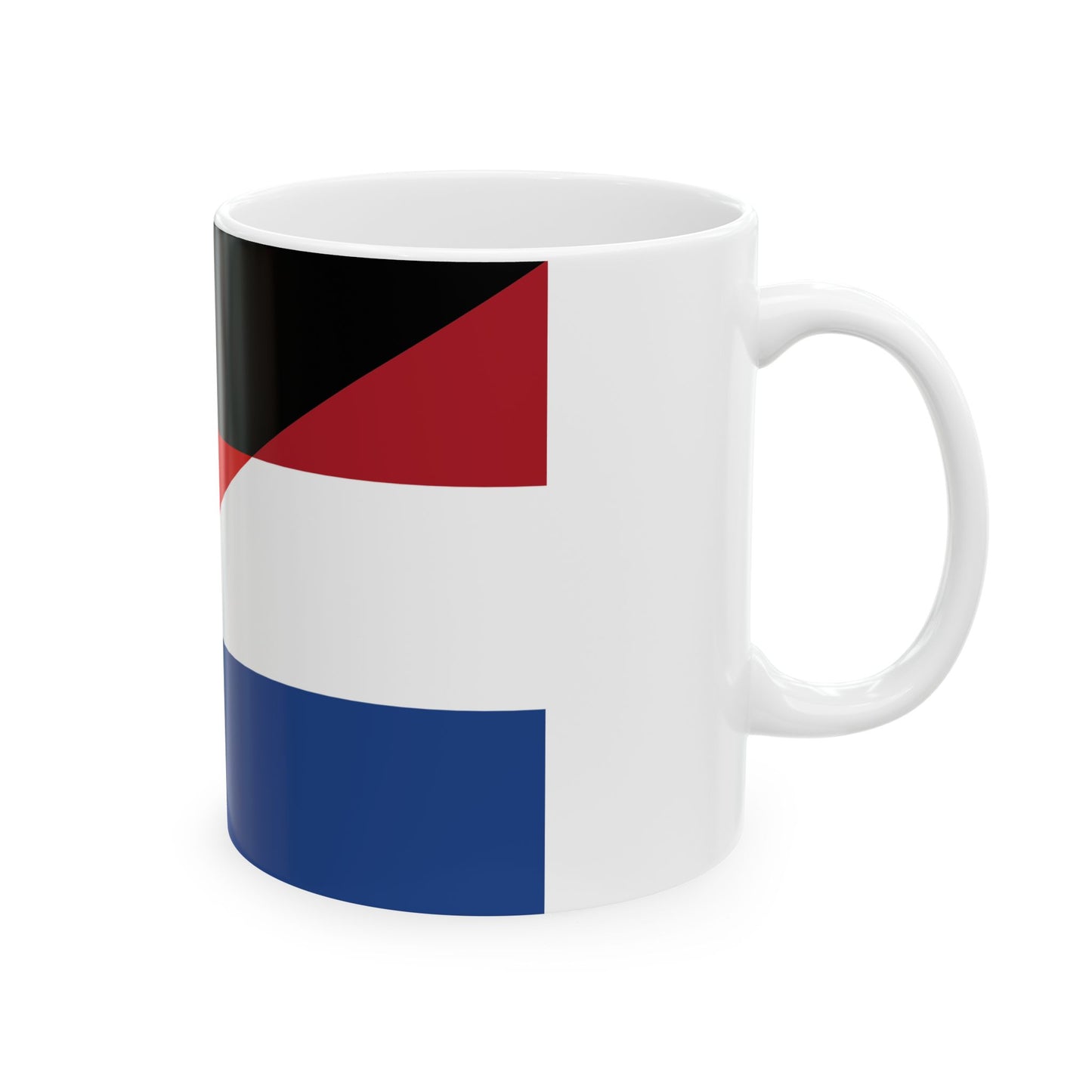 Flag of Germany and the Netherlands (Germany) White Coffee Mug-Go Mug Yourself