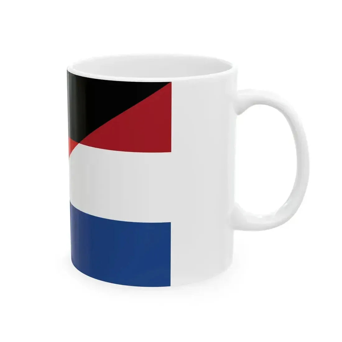 Flag of Germany and the Netherlands (Germany) White Coffee Mug - Go Mug Yourself