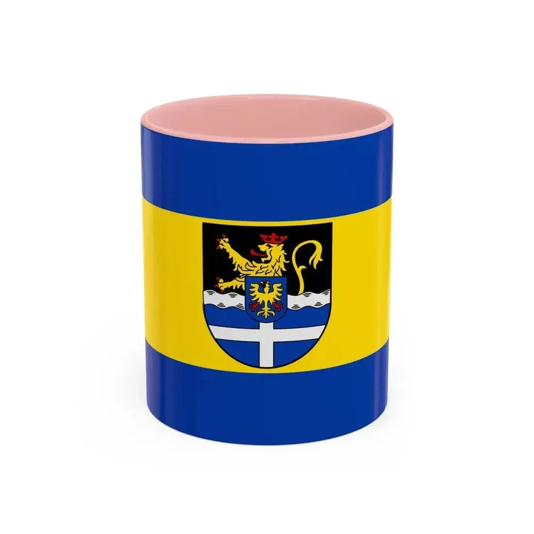 Flag of Germersheim Germany - Accent Coffee Mug 11oz Pink - Go Mug Yourself