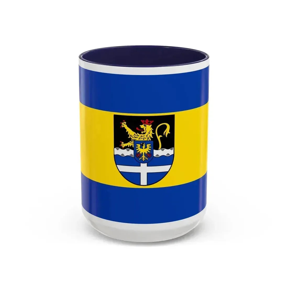 Flag of Germersheim Germany - Accent Coffee Mug 15oz Navy - Go Mug Yourself