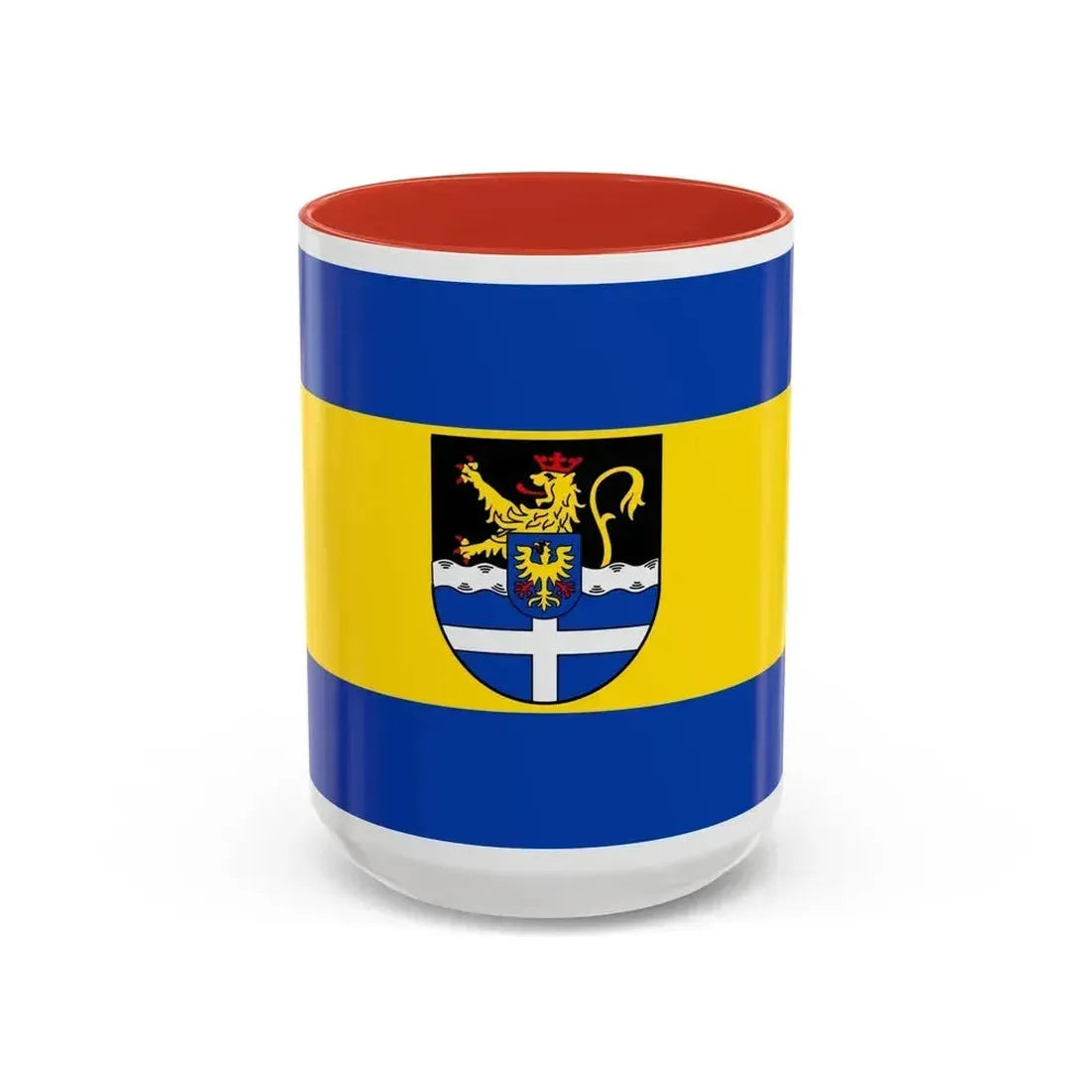 Flag of Germersheim Germany - Accent Coffee Mug 15oz Red - Go Mug Yourself