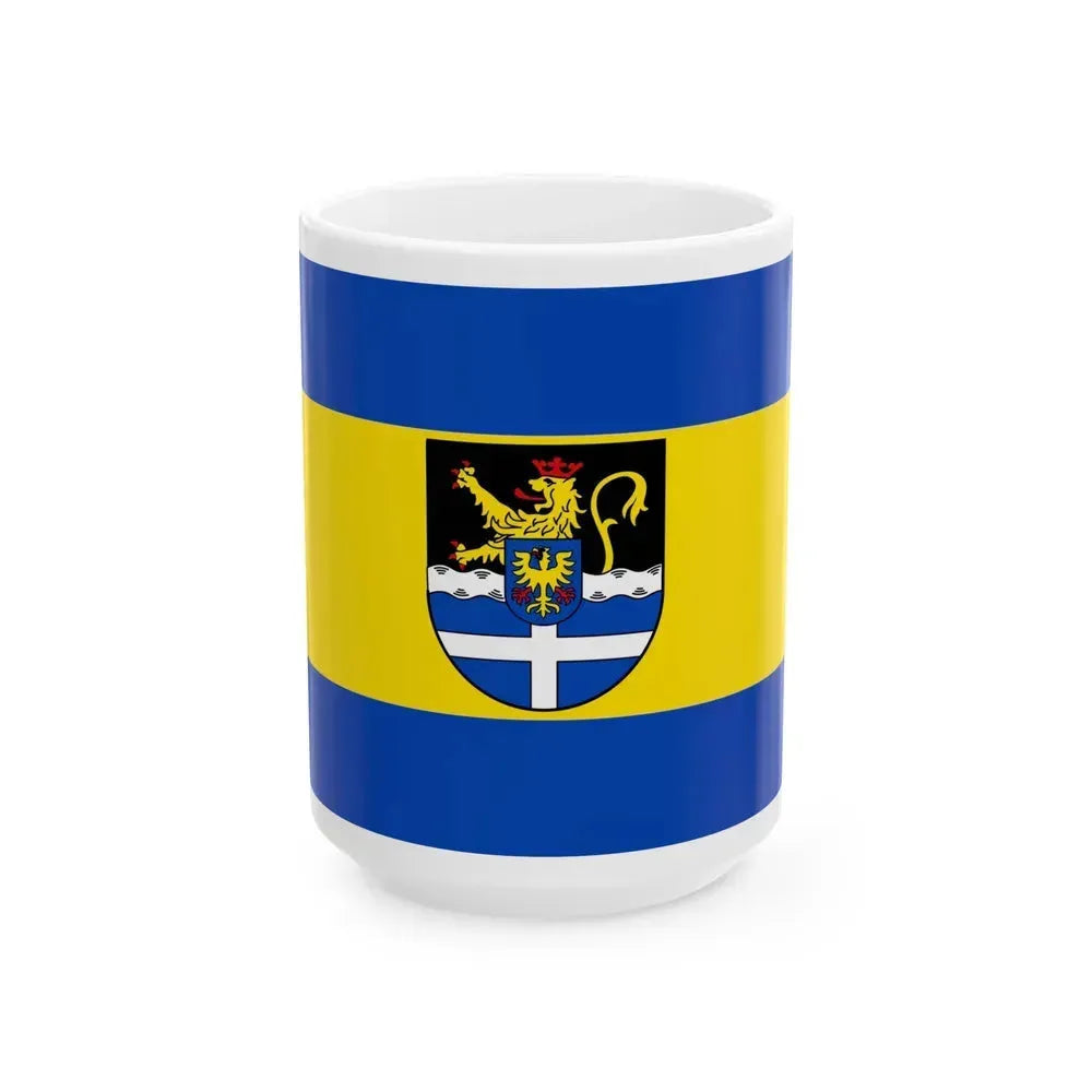 Flag of Germersheim Germany - White Coffee Mug 15oz - Go Mug Yourself