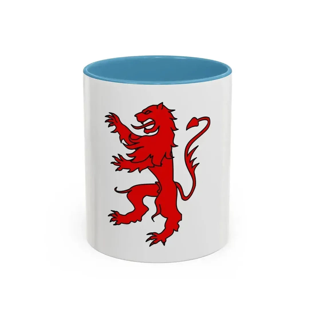 Flag of Gers France 2 - Accent Coffee Mug 11oz Light Blue - Go Mug Yourself