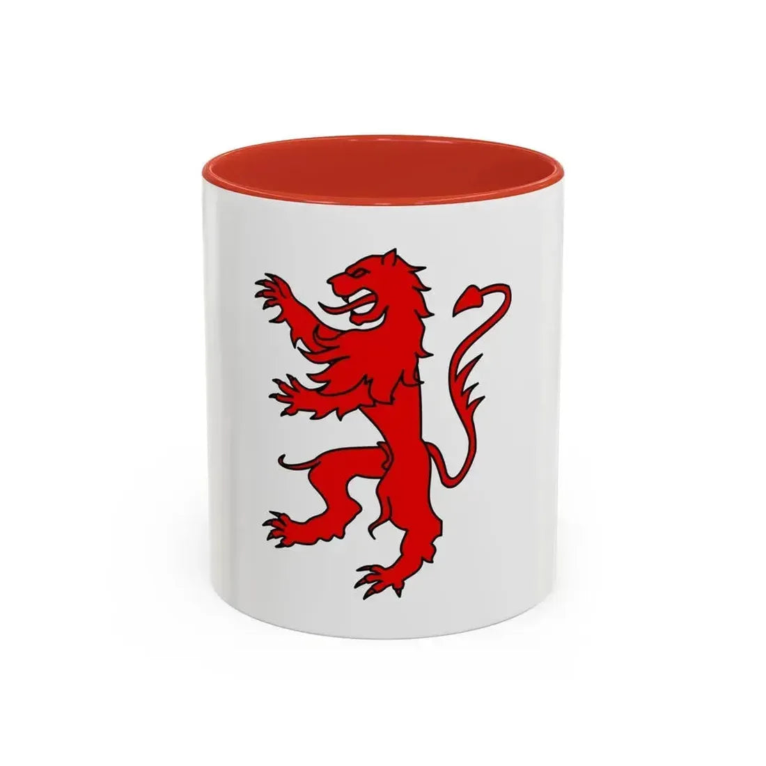 Flag of Gers France 2 - Accent Coffee Mug 11oz Red - Go Mug Yourself