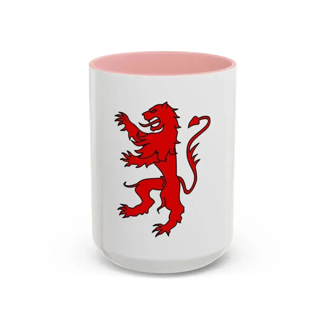 Flag of Gers France 2 - Accent Coffee Mug 15oz Pink - Go Mug Yourself