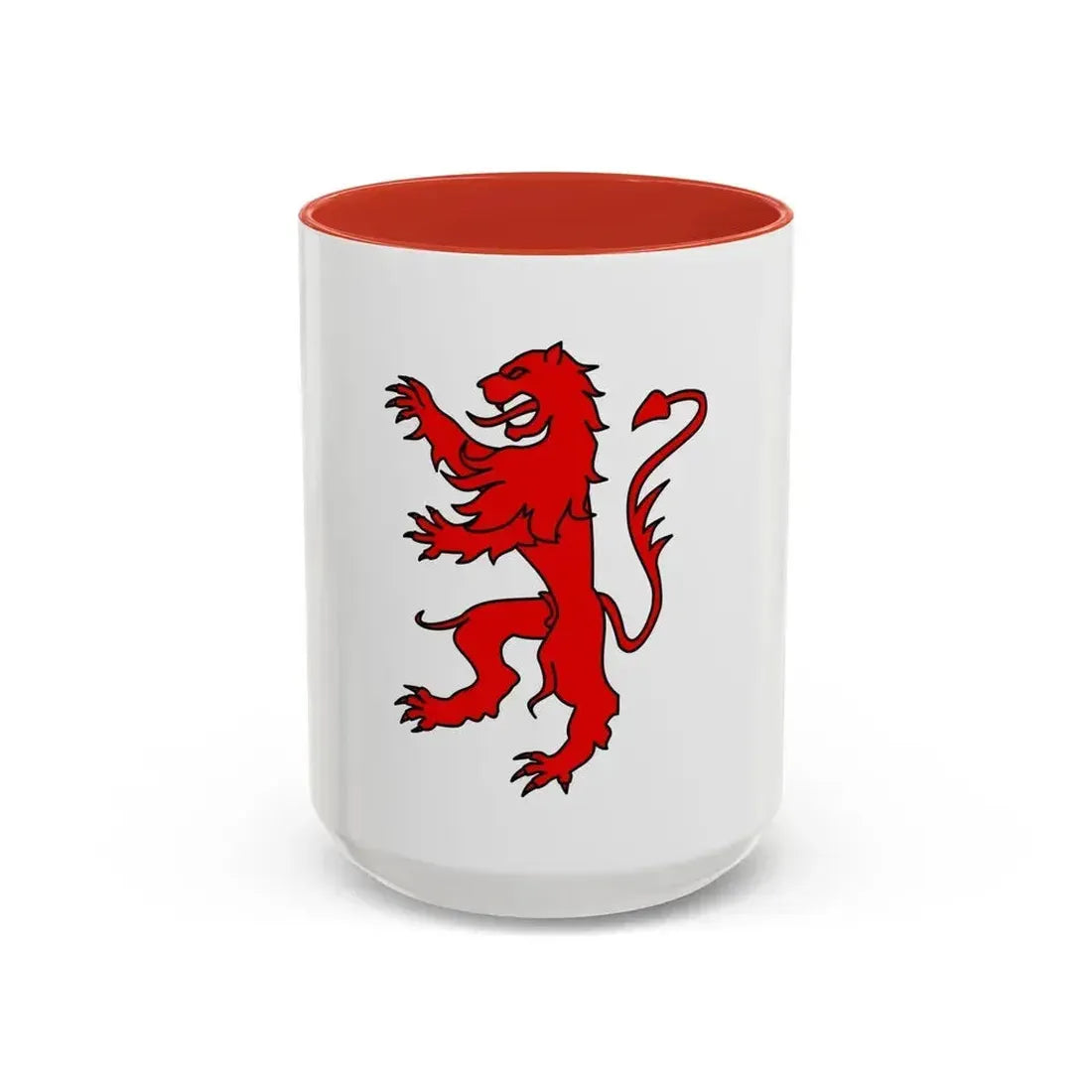 Flag of Gers France 2 - Accent Coffee Mug 15oz Red - Go Mug Yourself